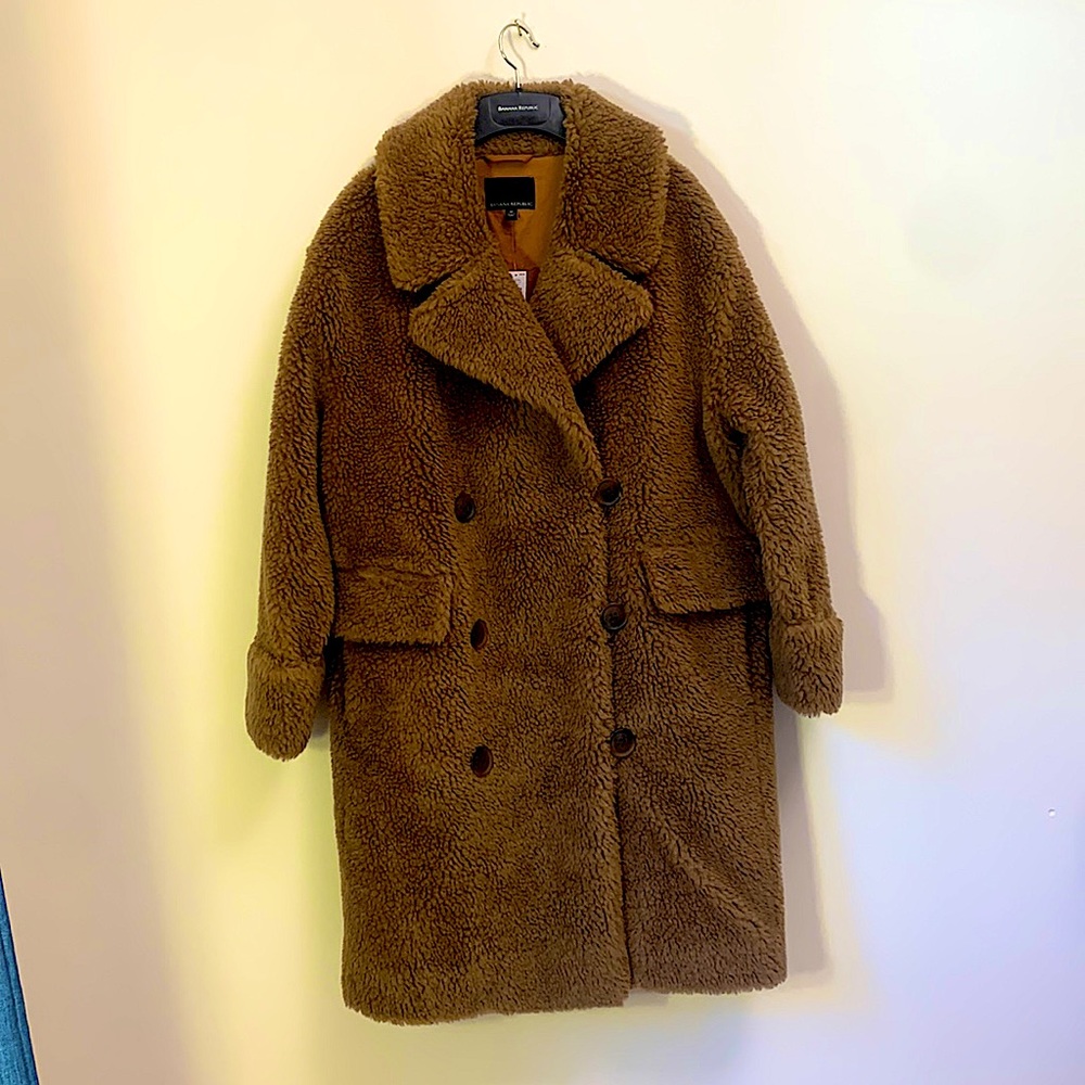 NWT Banana Republic Teddy Coat this year